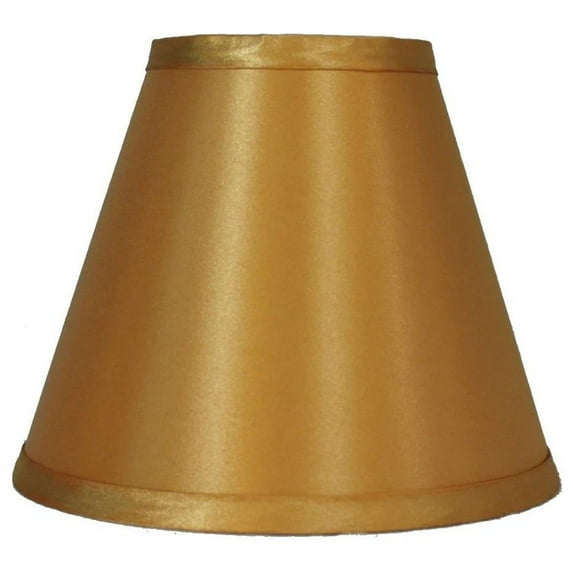 Urbanest Satin Chandelier Lamp Shade, 3x6x5", Gold