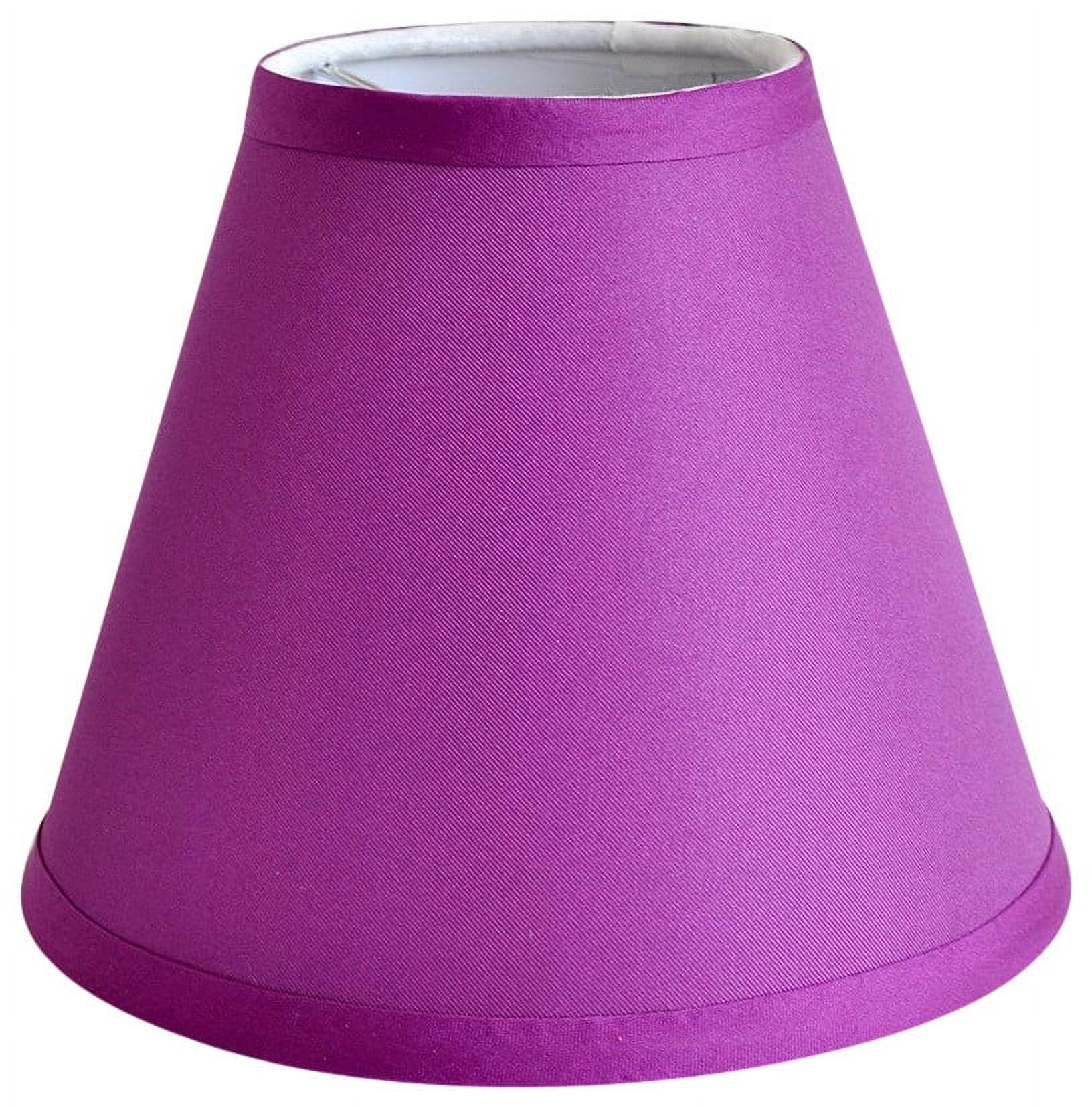 Urbanest Satin Chandelier Lamp Shade, 3x6x5", Purple