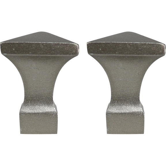 Urbanest Semoy Lamp Finial – 1 7/8 Inch Tall, Pewter– Decorative Lamp Shade Finial for Table & Floor Lamps- 2 Pieces
