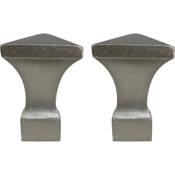 Urbanest Semoy Lamp Finial – 1 7/8 Inch Tall, Pewter– Decorative Lamp Shade Finial for Table & Floor Lamps- 2 Pieces