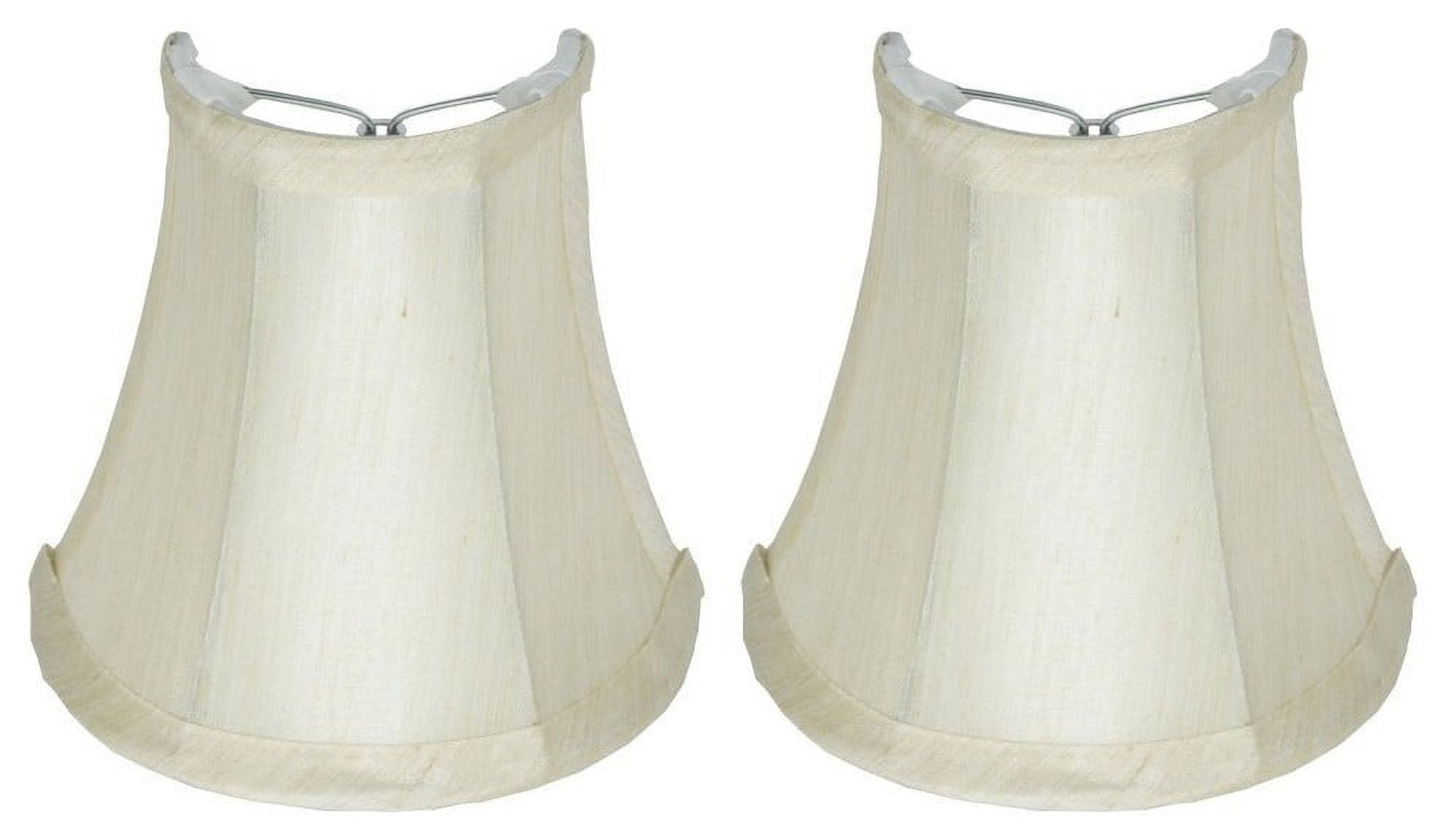 Urbanest Half Chandelier Shade, 2.5″ Top × 5″ Bottom × 5″ Slant Height – Replacement Lamp Shades for Chandelier, Pendant Light, Wall Sconce & Small Table Lamp, 2-Piece, Cream