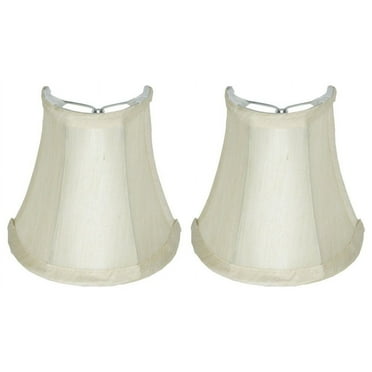 Urbanest Set of 2 5" Clip-on Chandelier Half Shade, Cream
