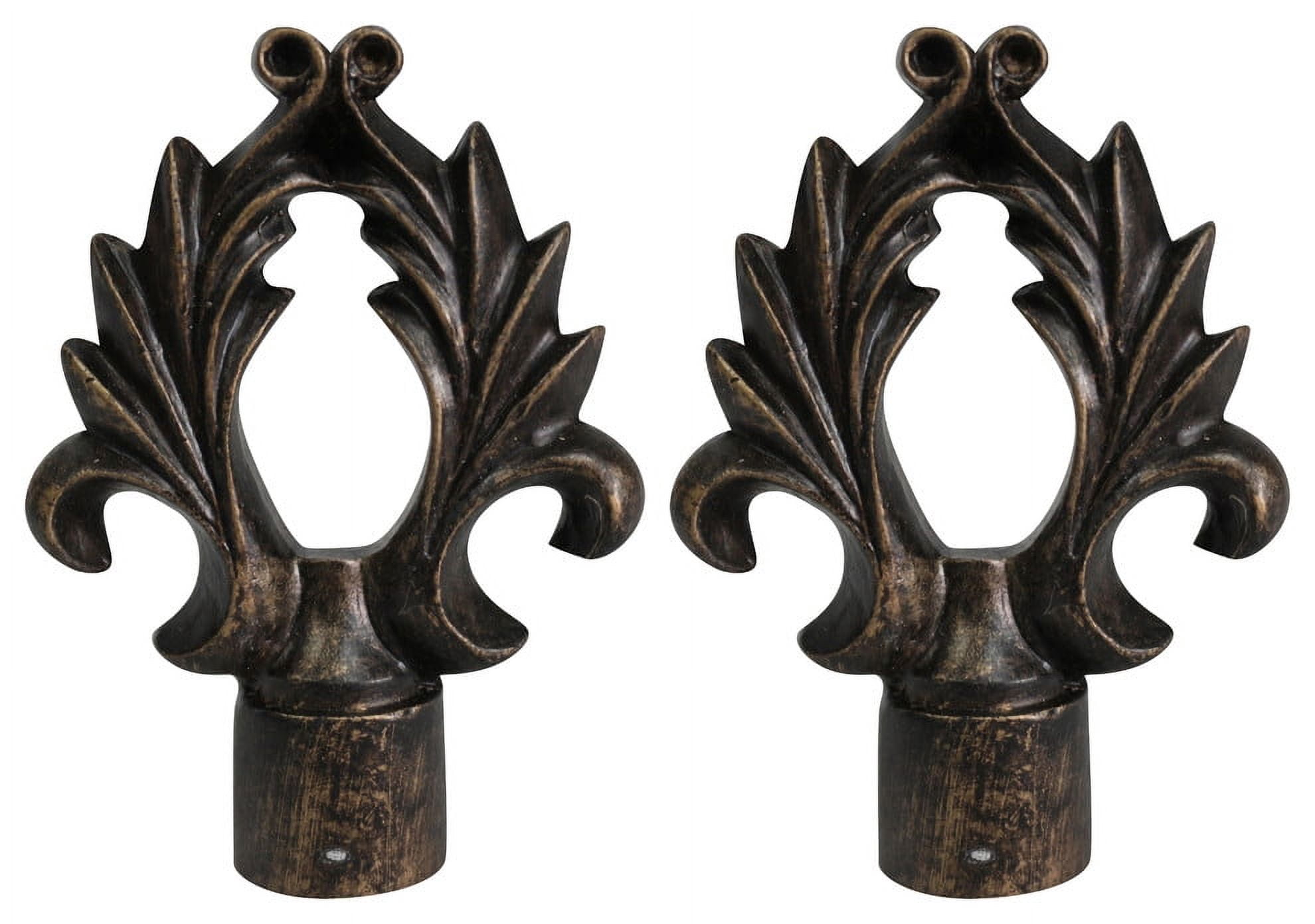 Urbanest Set of 2 Calvinia Lamp Finials, 2 5/8" Tall, Antique Bronze