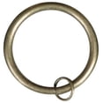 thumbnail image 1 of Urbanest 2.5" Metal Curtain Rod Rings with Eyelets, Fits up to 2″ Rod – Durable Drapery Rings for Smooth Gliding & Secure Grip, 8 Pieces, Antique Brass, 1 of 2