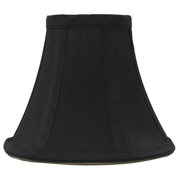 Urbanest Silk Softback Bell Chandelier Shade, 3″ Top × 6″ Bottom × 5″ Slant Height – Replacement Lamp Shades for Chandelier, Pendant Light, Wall Sconce & Small Table Lamp, 1 Piece, Black