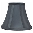 thumbnail image 1 of Urbanest Silk Softback Bell Chandelier Shade, 3″ Top × 6″ Bottom × 5″ Slant Height – Replacement Lamp Shades for Chandelier, Pendant Light, Wall Sconce & Small Table Lamp, 1 Piece, Grey, 1 of 2