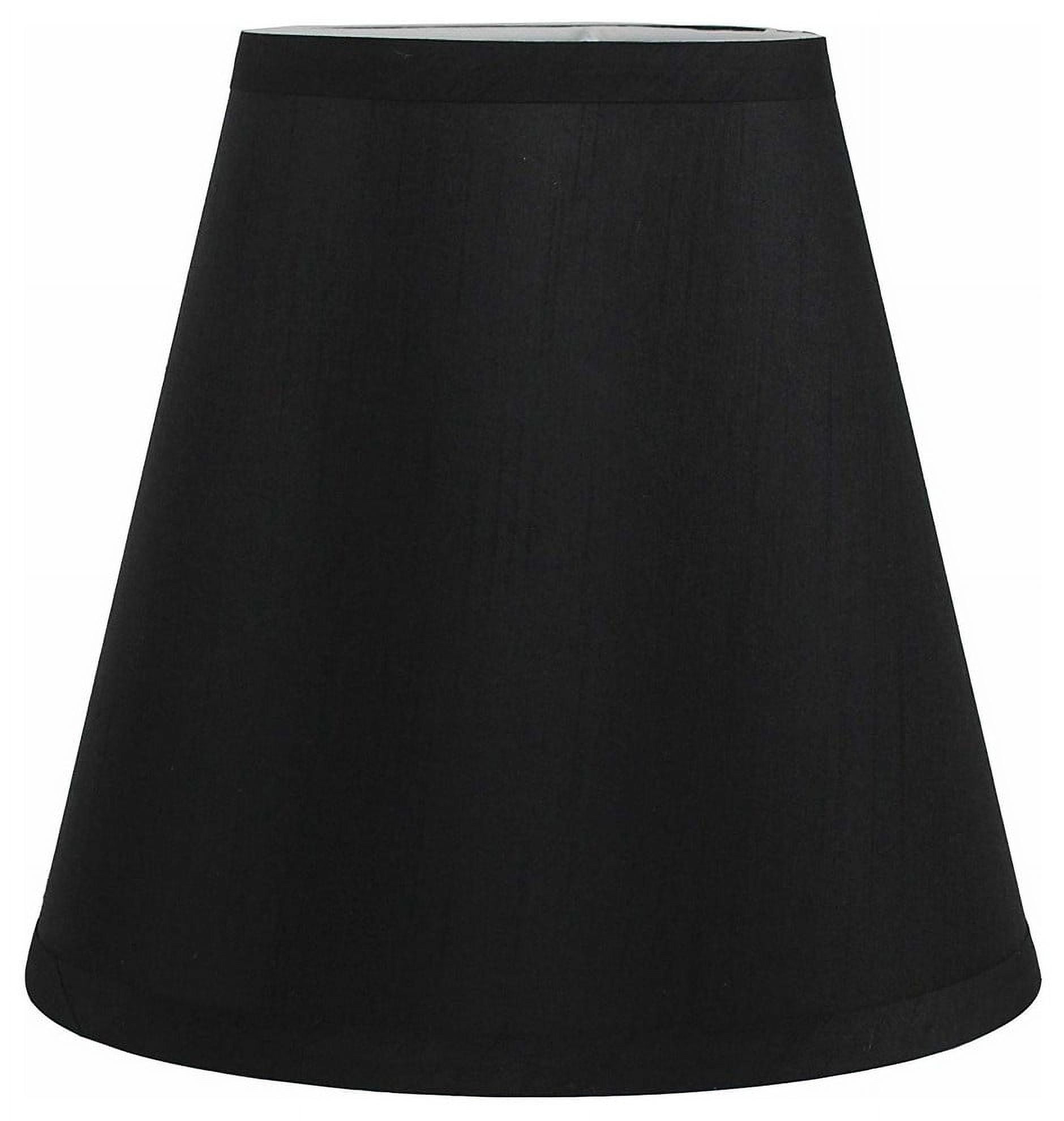 Black Silk Empire Lamp Shade 9-inch Diameter