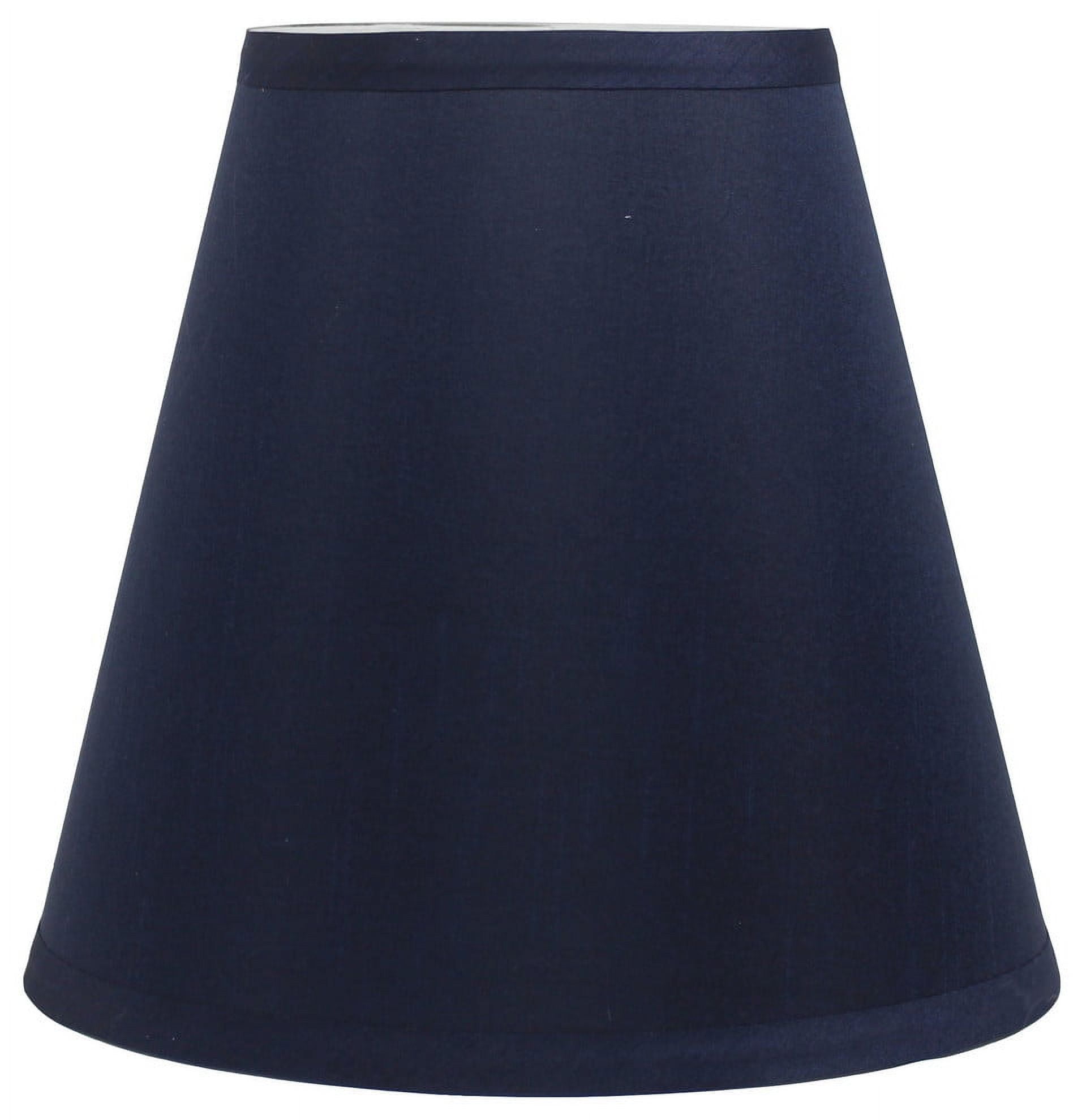 Navy Blue Silk Empire Lamp Shade 9-inch