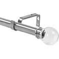 thumbnail image 1 of Urbanest Adjustable Single Curtain Rod Set Crystal Ball Finials – 1 -Inch Diameter, With Brushed Steel Rod, 28–48 Inches, 1 of 6