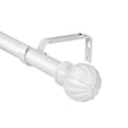 thumbnail image 1 of Urbanest 1" Adjustable Curtain Rod Set with Fluted Ball Finial Metal Window Drapery Rod, Modern Design, 1 of 6