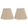 thumbnail image 1 of Urbanest Softback Mushroom Pleated Lamp Shade, 5x9x7", Cream, Set of 2, 1 of 6