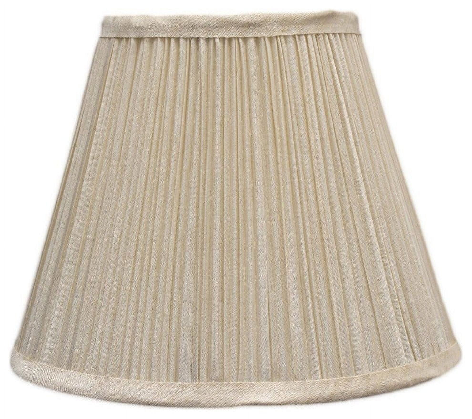 Urbanest Softback Mushroom Pleated Lamp Shade, 5x9x7", Cream