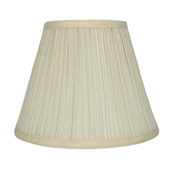 Urbanest Softback Mushroom Pleated Lamp Shade, 5x9x7", Cream