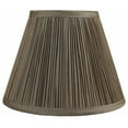 Urbanest Softback Mushroom Pleated Lamp Shade, 5x9x7", Golden Taupe