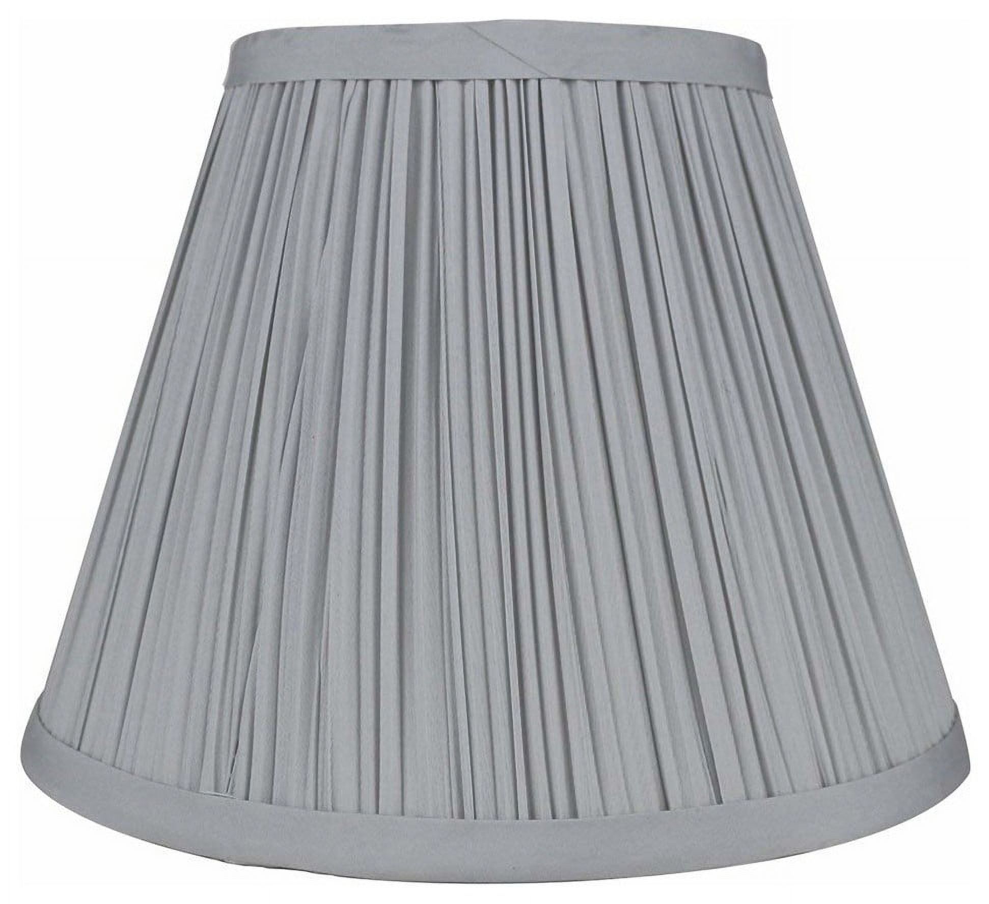 Urbanest Softback Mushroom Pleated Lamp Shade, 5x9x7", Silver