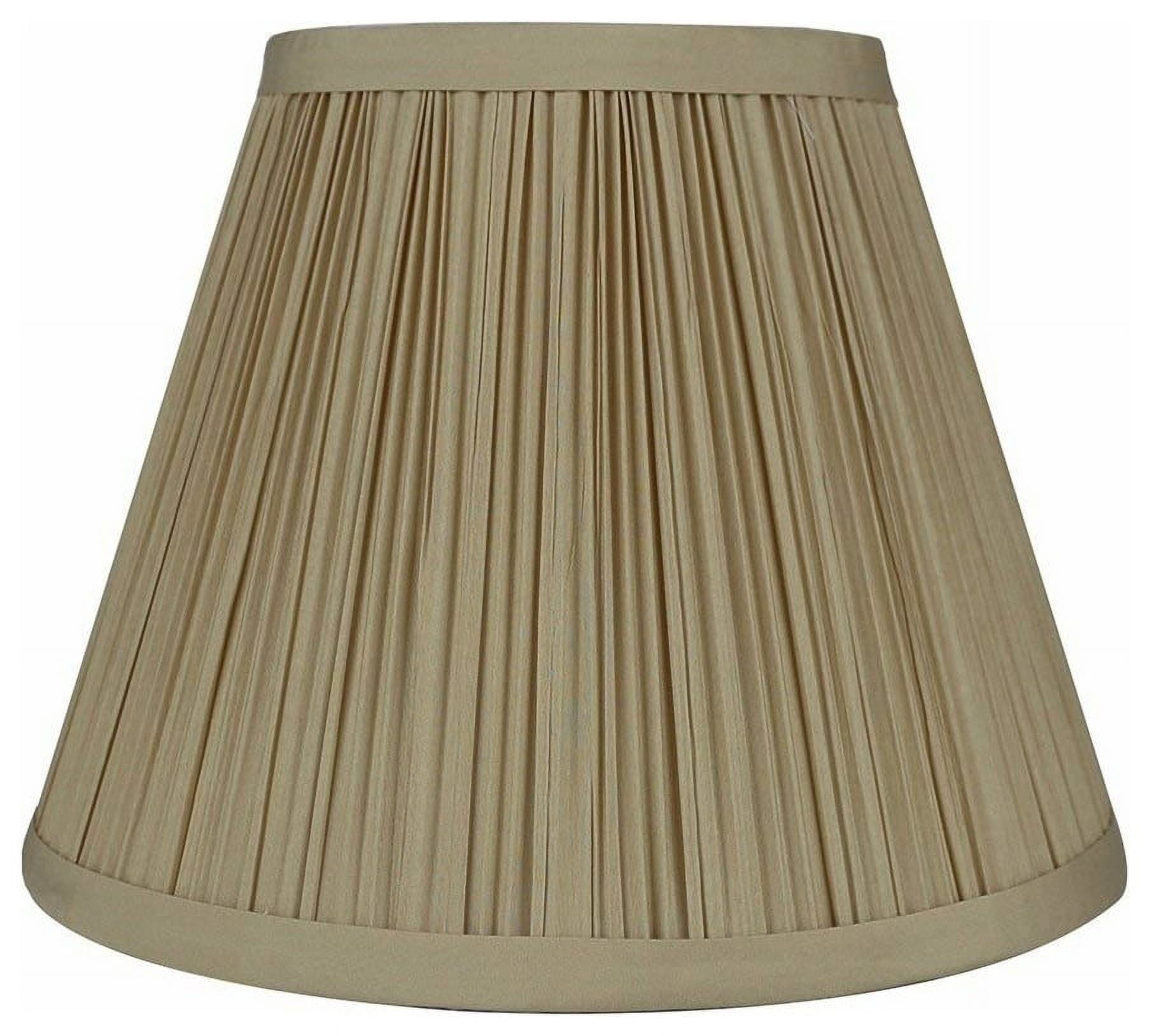 Urbanest Softback Mushroom Pleated Lamp Shade, 5x9x7", Tan