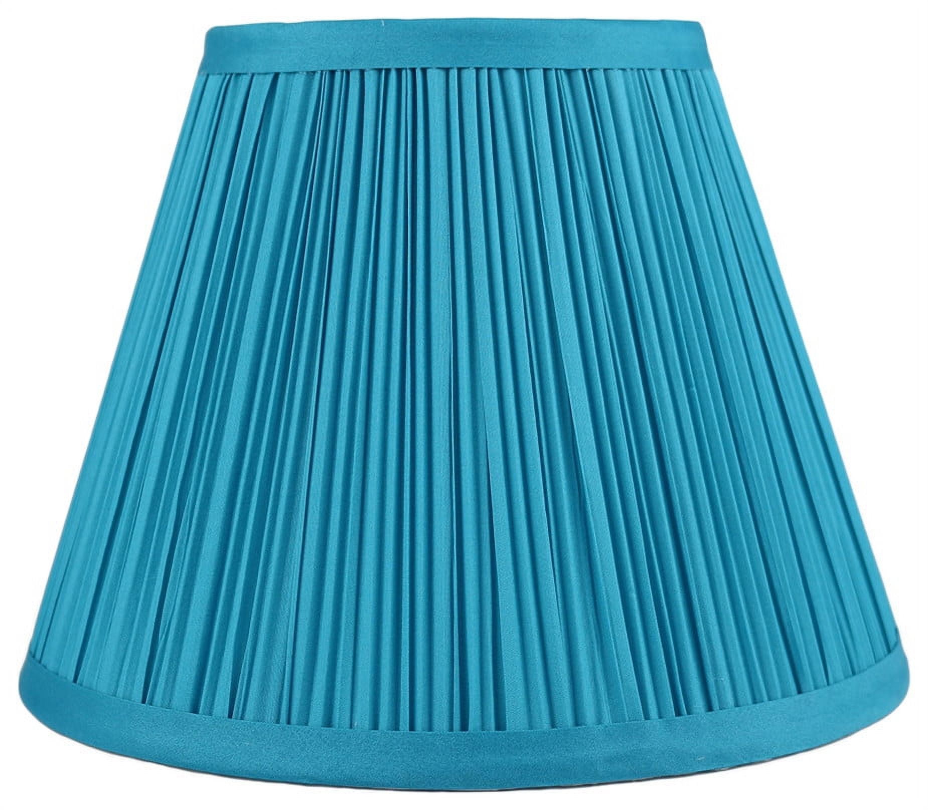Urbanest Softback Mushroom Pleated Lamp Shade, 5x9x7", Teal