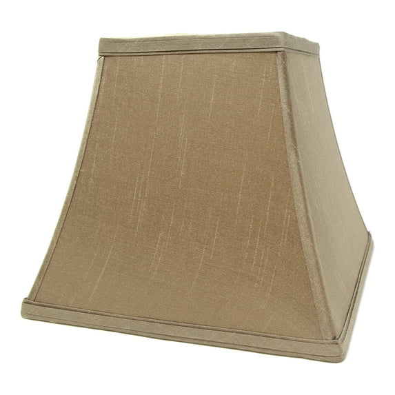 Urbanest Square Softback Bell Lampshade, Faux Silk, 5.25-inch by 9-inch by 8-inch, Taupe