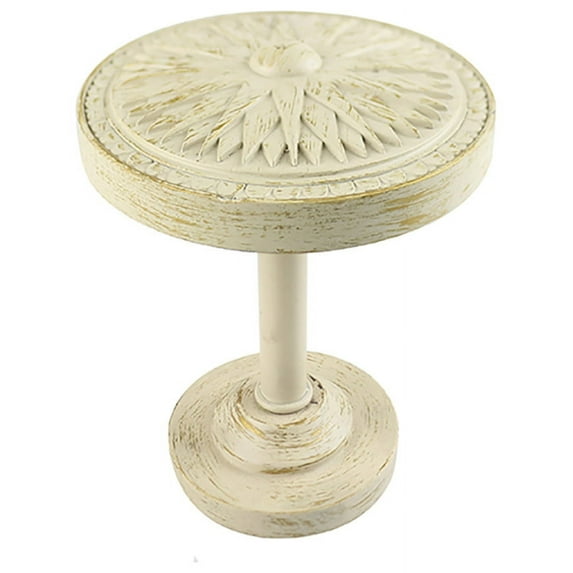 Urbanest Medallion Curtain Holdback – Elegant Drapery Tieback, Farmhouse Drapery Hardware for Stylish Window Treatments, 1 Piece, Gilded French White