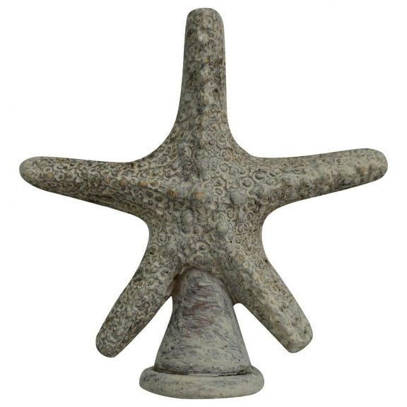 Urbanest Starfish Finial, 2 3/8" Tall, Weathered White, Single