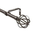 thumbnail image 1 of Urbanest 3/4" Diameter Designer Steel Cage Single Curtain Rod – Heavy Metal Decorative Finials, Drapery Hardware for Window Treatments, 48" to 84", Oil-rubbed Bronze (ORB), 1 of 6