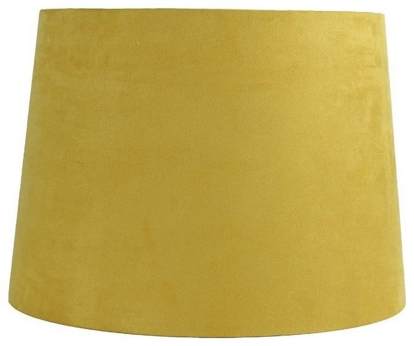 Urbanest Suede Drum, Lampshade, Mustard, 16"