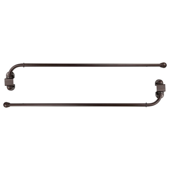 Urbanest Swing Arm Rods, 1/2", 24"-38", Bronze, Set of 2