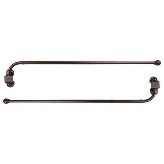 Urbanest Swing Arm Rods, 1/2", 24"-38", Bronze, Set of 2