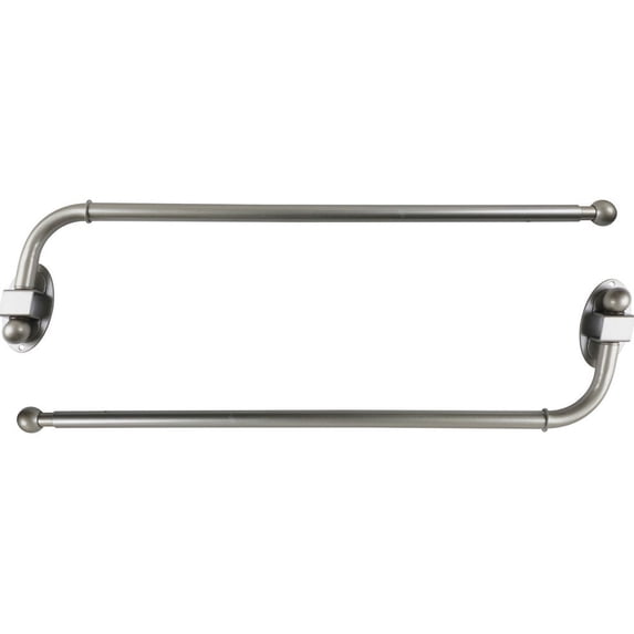 Urbanest Swing Arm Rods, 3/4", 24"-38", Pewter, Set of 2