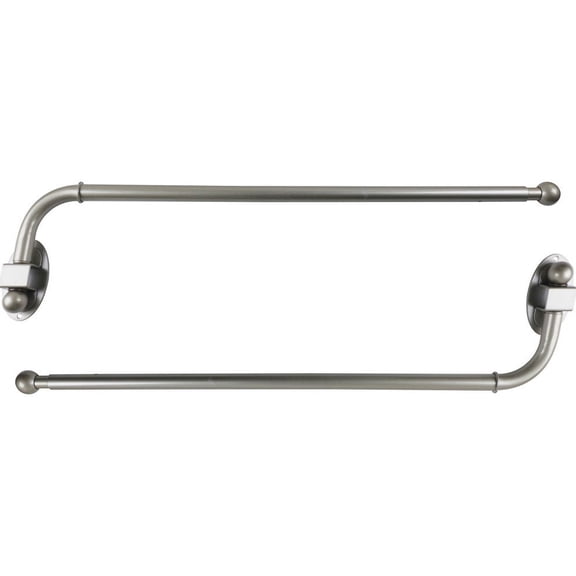 Urbanest Swing Arm Rods, 3/4", 24"-38", Pewter, Set of 2