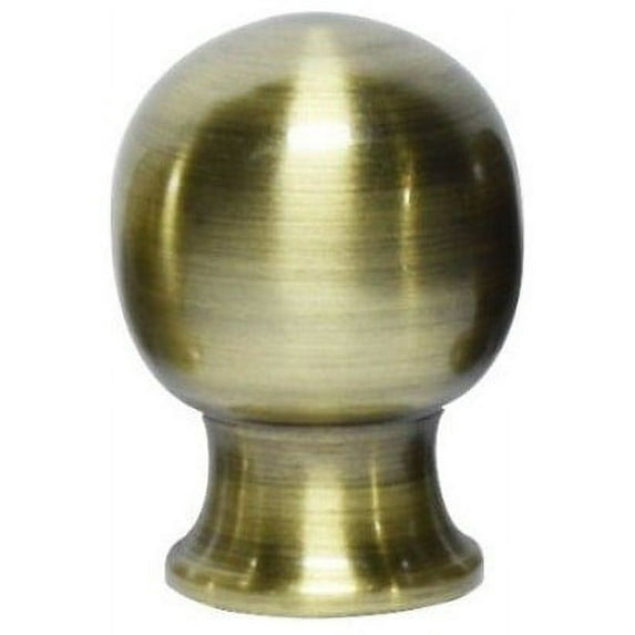 Urbanest Urbanest Bola Lamp Finial, 1 13/16", Antique Brass