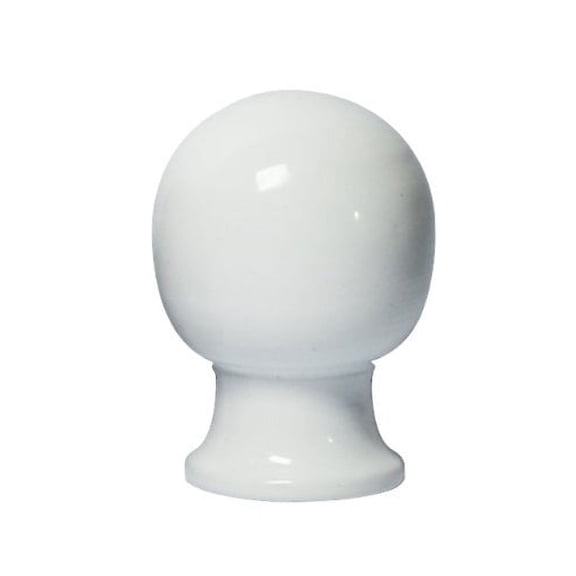 Urbanest Urbanest Bola Lamp Finial, 1 13/16", Glossy White