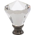 thumbnail image 1 of Urbanest Crystal Belle Lamp Finial – 2-3/16 Inch Tall, Black Base– Decorative Lamp Shade Finial for Table & Floor Lamps- 1 Piece, 1 of 1