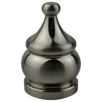 Urbanest Urbanest Howard Lamp Finial, 1 1/2", Brushed Nickel