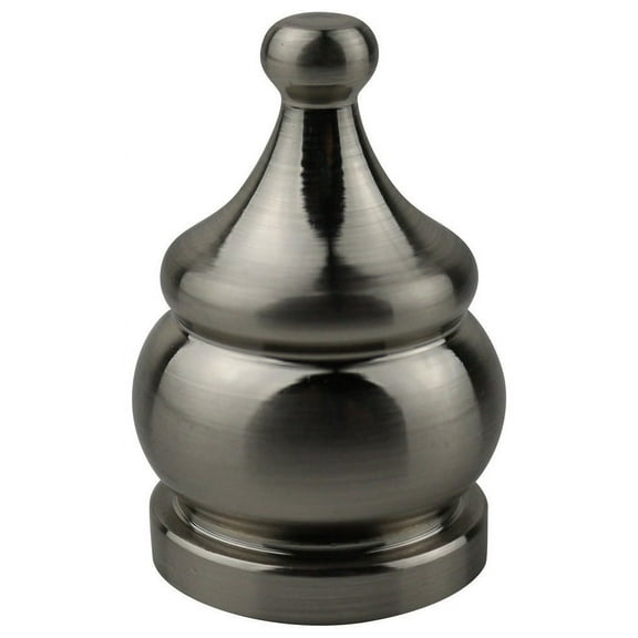Urbanest Urbanest Howard Lamp Finial, 1 1/2", Brushed Nickel
