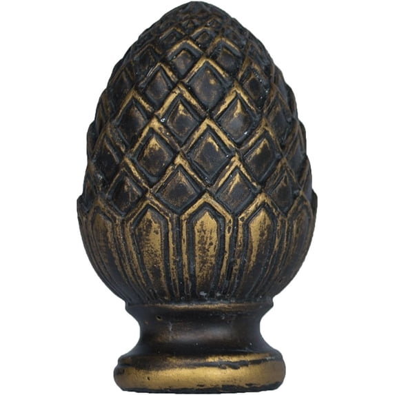 Urbanest Pineapple Lamp Finial – 2 Inch Tall, Bronze With Gold Highlights – Decorative Lamp Shade Finial for Table & Floor Lamps- 1 Piece