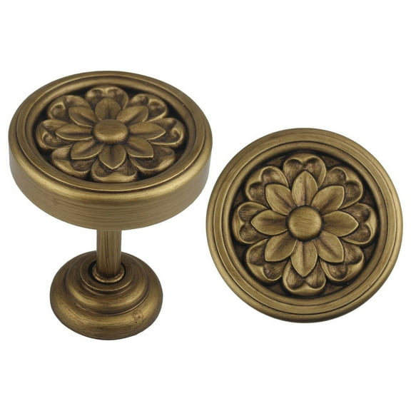 Urbanest Urbanest Primrose Medallion Drapery Holdbacks, Renaissance Gold, Set of 2