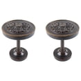 thumbnail image 1 of Urbanest Medallion Curtain Holdback – Elegant Drapery Tieback, Farmhouse Drapery Hardware for Stylish Window Treatments, 2 Pieces, Mahogany, 1 of 2