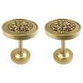thumbnail image 1 of Urbanest Medallion Curtain Holdback – Elegant Drapery Tieback, Farmhouse Drapery Hardware for Stylish Window Treatments, 2 Pieces, Renaissance Gold, 1 of 2