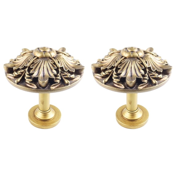 Urbanest Medallion Curtain Holdback – Elegant Drapery Tieback, Farmhouse Drapery Hardware for Stylish Window Treatments, 2 Pieces, Renaissance Gold