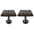 thumbnail image 1 of Urbanest Medallion Curtain Holdback – Elegant Drapery Tieback, Farmhouse Drapery Hardware for Stylish Window Treatments, 2 Pieces, Mahogany, 1 of 1