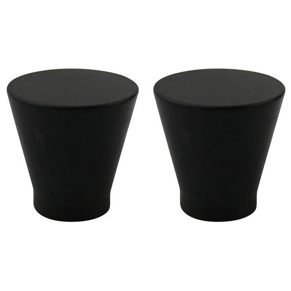 Urbanest Urbanest Set of 2 Rino Lamp Finial, 1", Black
