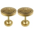 thumbnail image 1 of Urbanest Medallion Curtain Holdback – Elegant Drapery Tieback, Farmhouse Drapery Hardware for Stylish Window Treatments, 2 Pieces, Renaissance Gold, 1 of 2
