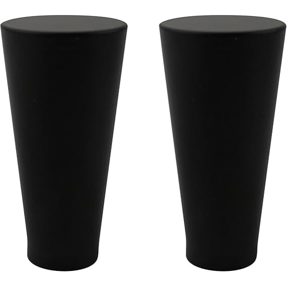 Urbanest Zario Lamp Finial – 2 Inch Tall, Matte Black– Decorative Lamp Shade Finial for Table & Floor Lamps- 2 Pieces