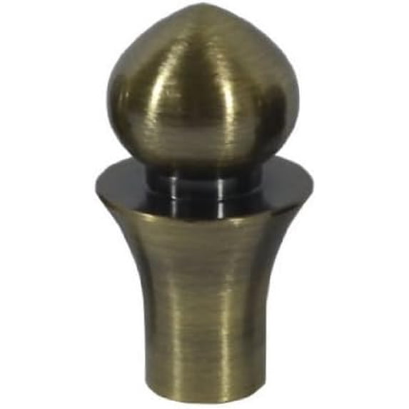 Urbanest Toledo Lamp Finial –2 1/6 Inch Tall, Antique Brass – Decorative Lamp Shade Finial for Table & Floor Lamps- 1 Piece