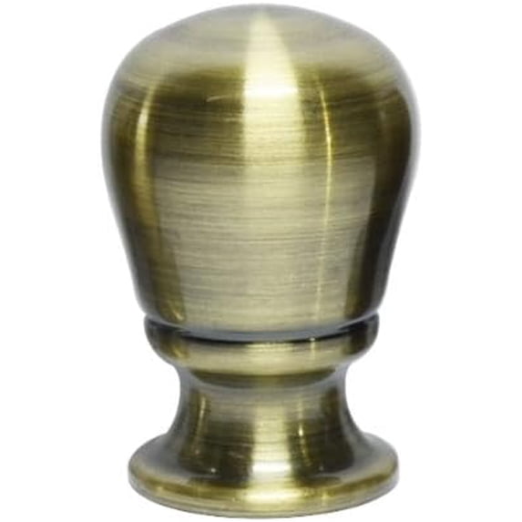 Urbanest Torrent Lamp Finial – 1-13/16 Inch Tall, Antique Brass – Decorative Lamp Shade Finial for Table & Floor Lamps- 1 Piece