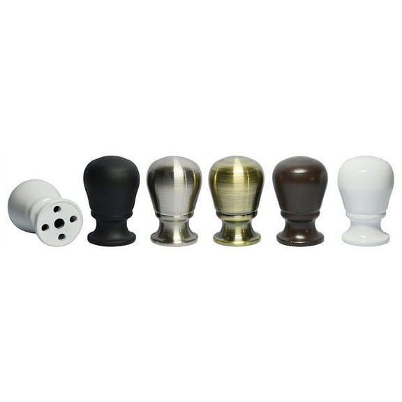 Urbanest Urbanest Torrent Lamp Finial, 1 13/16", Black