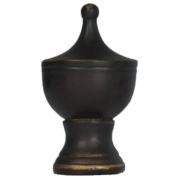 Urbanest Urbanest Urn Lamp Finial, 1 3/4", Bronze With Gold Highlights