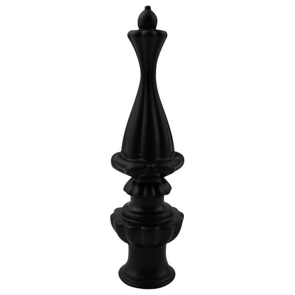 Urbanest Walton Lamp Finial, 3 3/8" Tall, Matte Black, Single