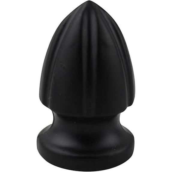 Urbanest Wilton Lamp Finial – 1 1/4 Inch Tall, Matte Black– Decorative Lamp Shade Finial for Table & Floor Lamps- 1 Piece